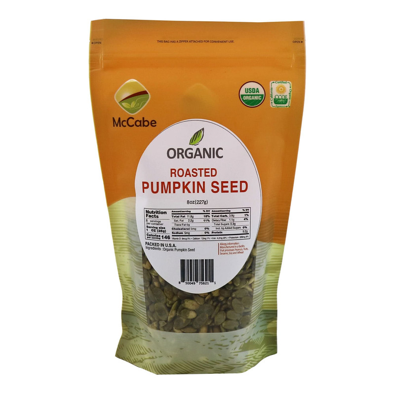 Mccabe Organic Roasted Pumpkin Seeds Unsalted – Organic Pumpkin Seeds Roasted