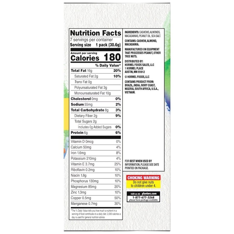 NUT-RITION Wholesome Nut Mix, Mixed Nuts, Plant Based Protein, 7 Count Box gallery