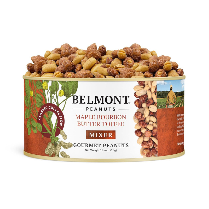 Gourmet Maple Bourbon Butter Toffee Mixer with Maple Bourbon-Spiced Sea Salt and