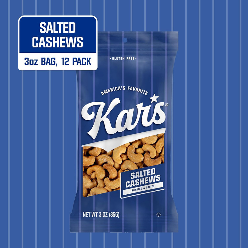 Kar’S Nuts Roasted & Salted Cashews, 3 Oz – (Pack of 12), Gluten-Free Trail Mix gallery