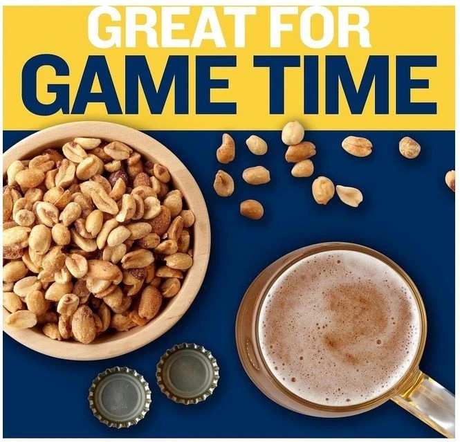 PLANTERS Salted Peanuts, Dry Roasted Peanuts, Party Snacks, Plant Based Protein, gallery