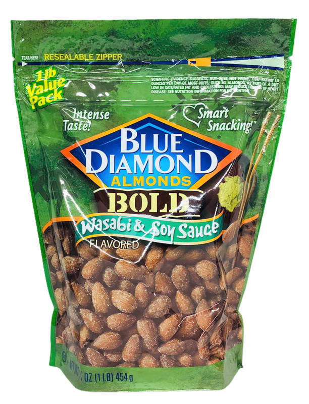 Blue Diamond Almonds Bold Wasabi & Soy Sauce 16 oz