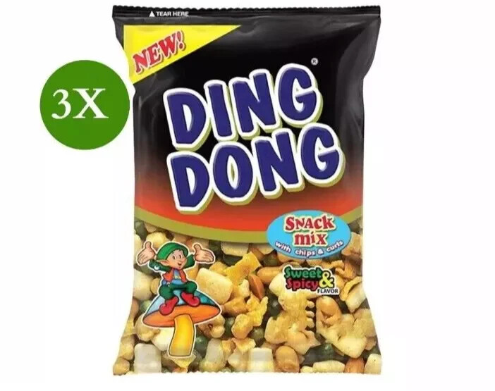 3 Pack X Ding Dong Snacks Mix Sweet And Spicy Nuts (70 Gram)