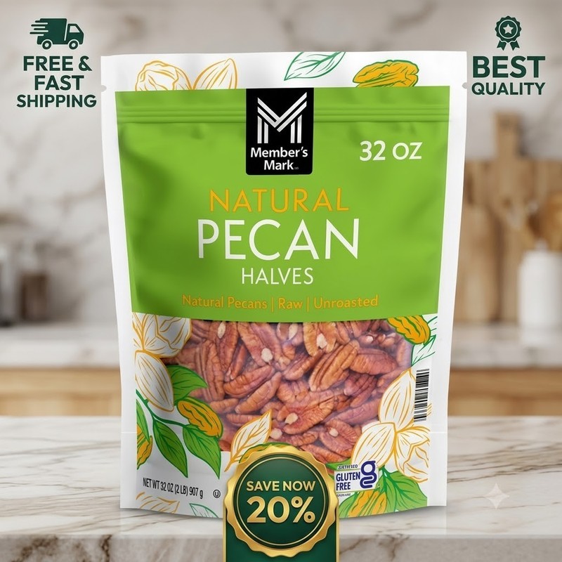 Member's Mark Natural Pecan Halves (2 Pounds)