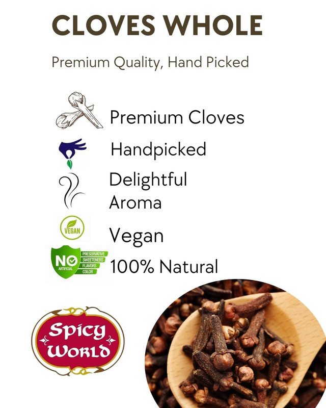 Cloves Whole Bulk 14 Oz Bag - Pure, Non-Gmo, Premium Hand Picked Quality - Great gallery