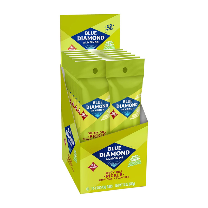 Blue Diamond Almonds, Spicy Dill Pickle Flavored Snack Nuts, Single Serve Bags ( gallery