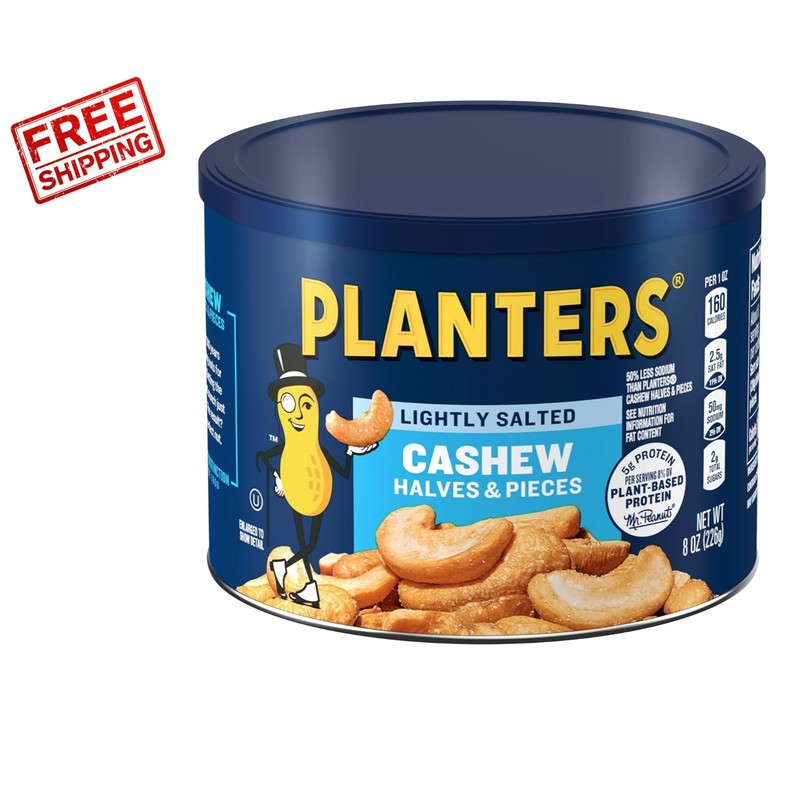 Snack Smart with Lightly Salted Cashew Halves – 8 Oz for Every Occasion