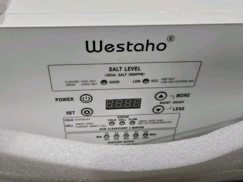 Westaho HSCG-09 Pool Saltwater Chlorine Generator Titanium Cell System Unit New gallery