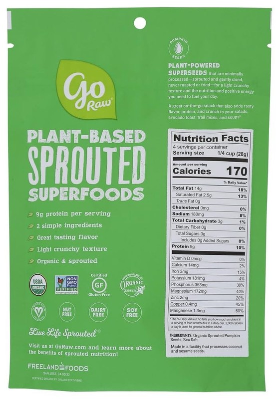 , Sprouted Pumpkin Seeds with Sea Salt, Organic, 4Oz gallery
