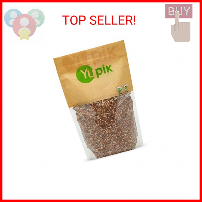 Yupik Organic Super 6 Seeds Mix, 2.2 lb (35.2 oz), GMO-Free, Kosher, Vegan, Rich gallery