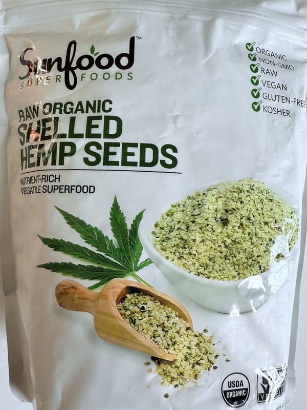 Sunfood Superfoods Raw Organic Shelled Hemp Seeds Raw Gluten Free Kosher 1lb New gallery
