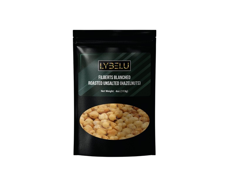 Filberts Blanched Roasted Unsalted (Hazelnuts) – 4oz