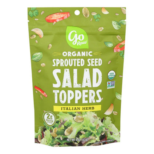 Go Raw Salad Topper Italian Herbal Sprouted 4 Oz(Case of 6) By Go Raw