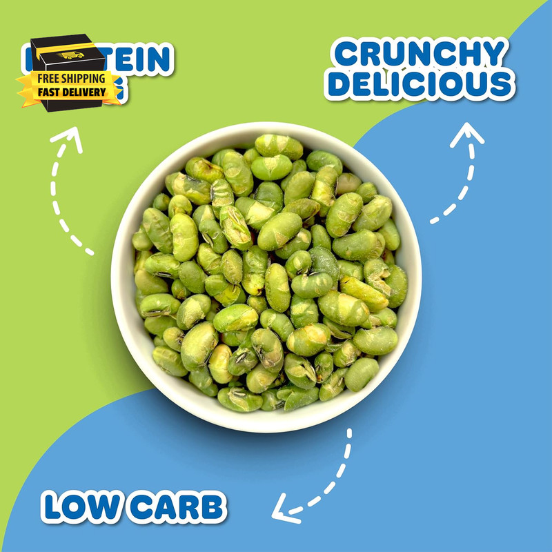 Crunchy Roasted Edamame Beans Snack (10 Pack Sea Salt) High Protein Snack Dry Ro gallery