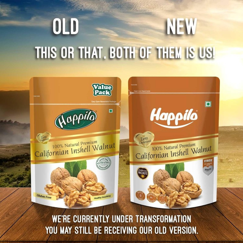 Happilo Premium 100% Natural inshell walnuts 500g : Large Size : Omega-3 & Iron gallery