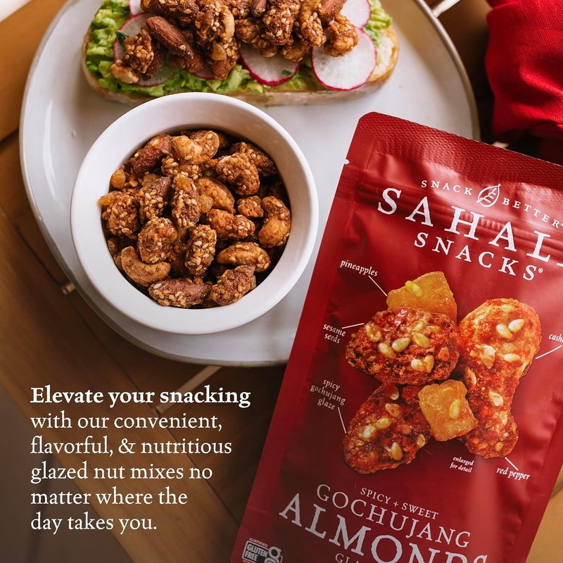 Sahale Snacks Gochujang Almonds Glazed Mix 1.5oz 18 Pack gallery