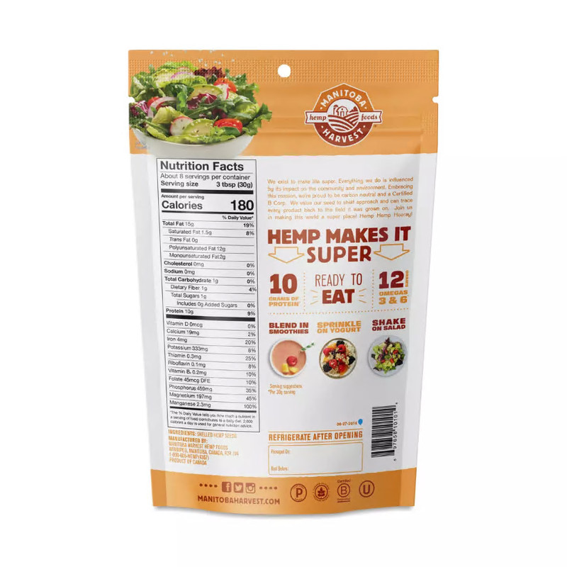Manitoba Harvest Hemp Hearts 8 oz (Pack of 2) gallery
