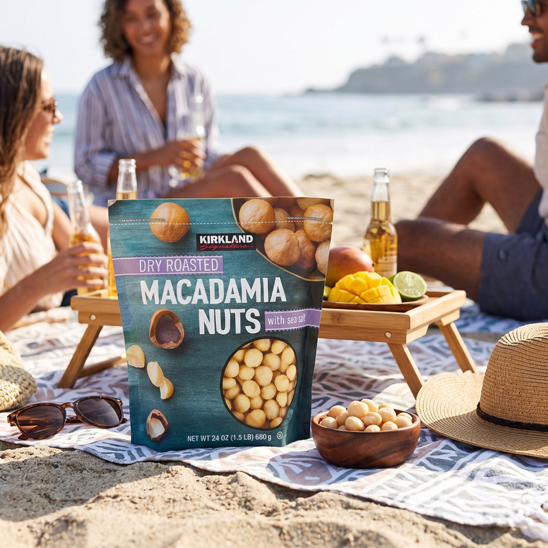 Kirkland Signature Dry Roasted Macadamia Nuts, 1.5 lbs gallery
