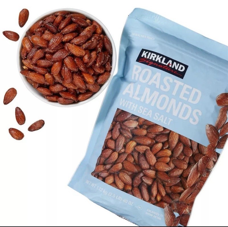 Kirkland Signature Roasted Almonds With Sea Salt – 2.5 lbs Each (2-Pack) gallery