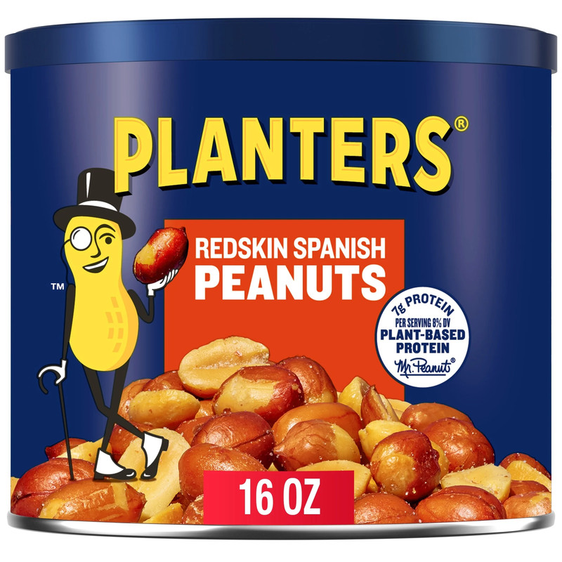Planters Redskin Spanish Peanuts Sea Salt 12.5 Oz (pack of 6) gallery