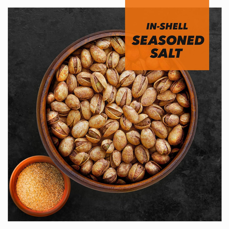 Wonderful Pistachios in Shell, Seasoned Salt Flavored Nuts, 14 Ounce Bag, Protei gallery