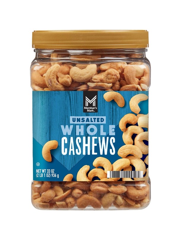 Member’S Mark Unsalted Whole Cashews (33 Oz.) FREE SHIPPING