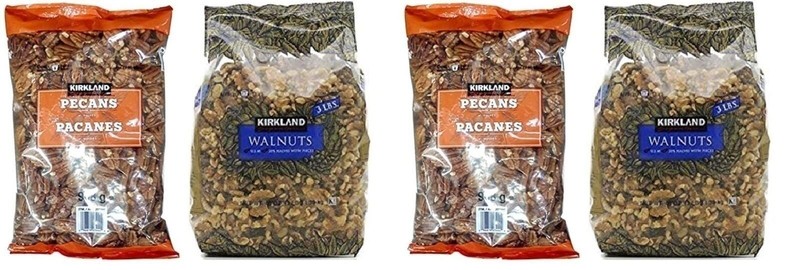 Kirkland Signature Pecan and Walnuts Bundle - Includes Kirkland Signature...