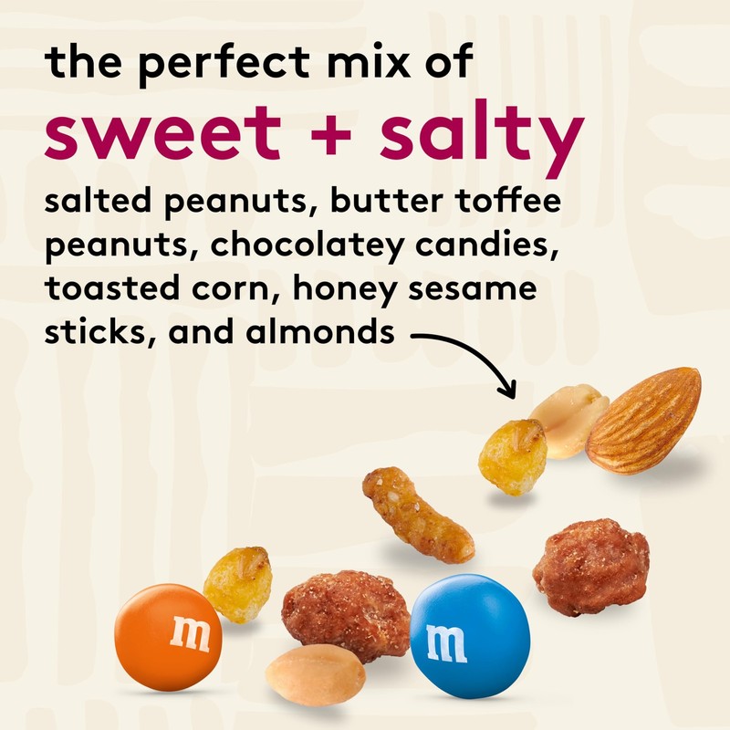 Sweet & Salty Trail Mix with Peanuts, M&M's, Almonds, 24 oz Resealable Bag gallery