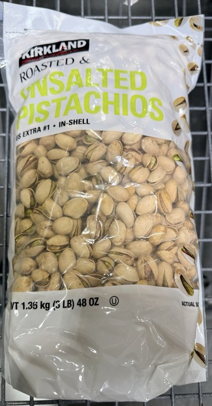 Kirkland Signature Roasted Unsalted US Extra #1 In-Shell Pistachios, 48 Ounce gallery