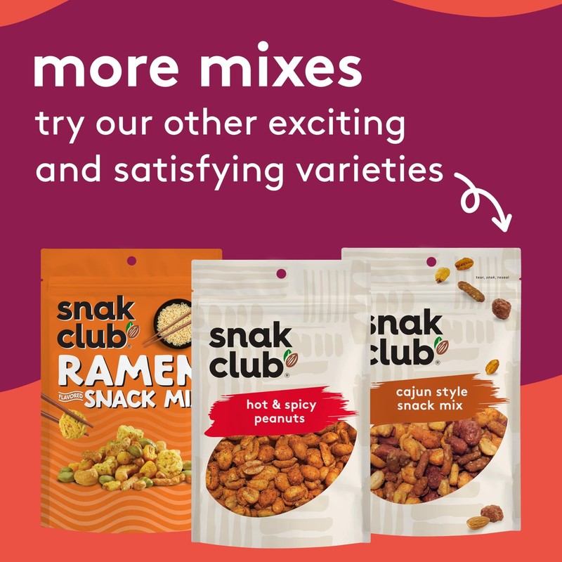 Snak Club Hot & Spicy Ramen Flavored Snack Mix, Crunchy Ramen Pieces, Toasted... gallery