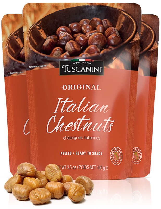 Premium Italian Chestnuts 3.5oz 3 Pack | Roasted Peeled & Ready to Eat | Grea…