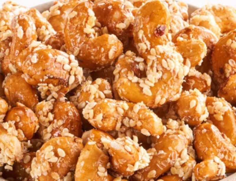 HONEY MAPLE SESAME CASHEWS ROASTED-BULK VALUE BAG LIMITED PICK YOUR CRAVING NOW!