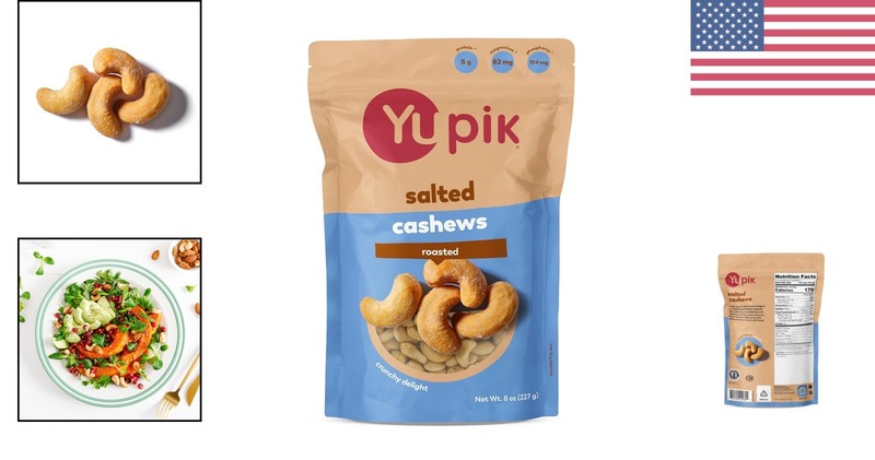 Delicious 8 Oz Gluten-Free Roasted Salted Cashews - Perfect Snack for All Ages gallery