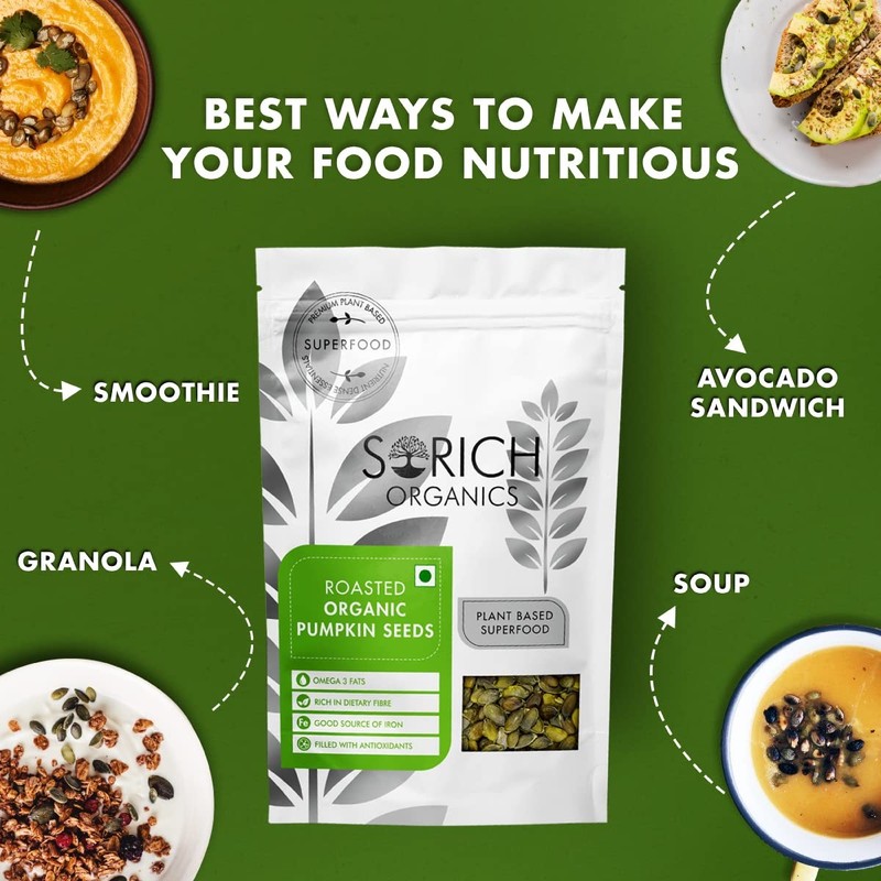 Sorich Organics Roasted Pumpkin Seeds 200g gallery
