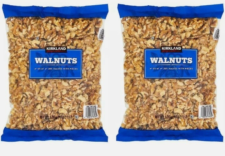 2 x Kirkland Signature Walnuts 6 LBS
