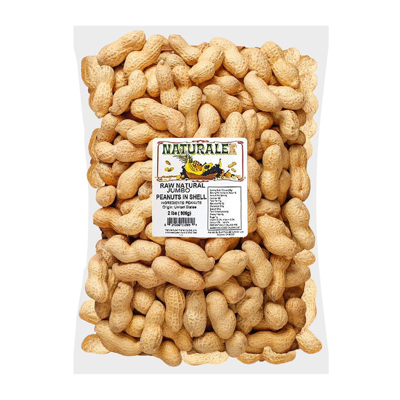 Plain In-Shell Peanuts, 2lbs – Raw, Unsalted, Natural Healthy Snack & Wildlife F
