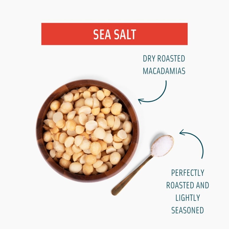 (2 pack) Mauna Loa Sea Salt Macadamia Nuts - 4oz Bag gallery
