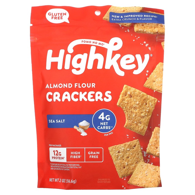 Almond Flour Crackers, Sea Salt, 2 oz (56.6 g)