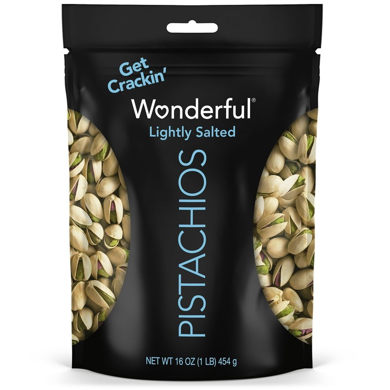 Wonderful Pistachios, In-Shell Roasted & Salted Nuts, 16 Ounce Bag