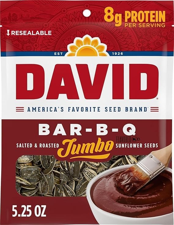 Jumbo Sunflower Seeds Bar-B-Q Flavor 5.25 Oz Bag Roasted Salted Snack gallery