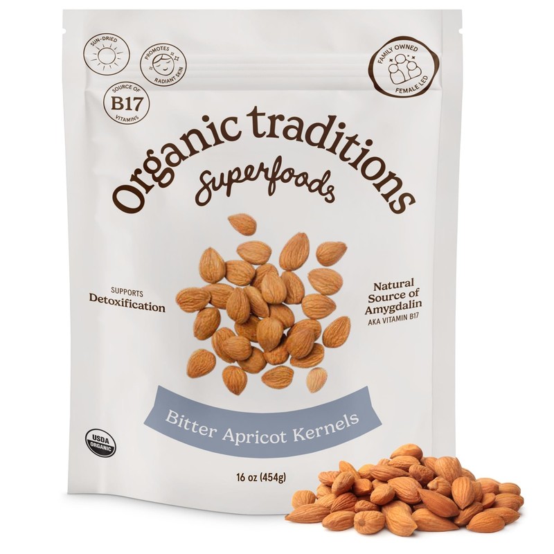 Apricot Kernels, Organic Apricot Seeds, Sundried Sweet and Bitter Taste, Vega…