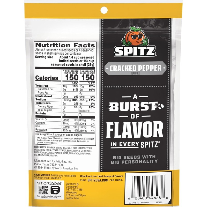 Pumpkin Seeds, Cracked Pepper, 4 Oz Snack Bag gallery