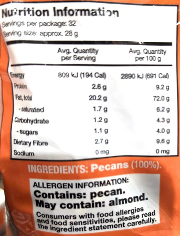 Kirkland Signature Pecan Halves 908g Premium Fresh Tree Nuts Kids Healthy Snack gallery