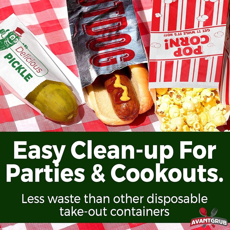 Classic 50-Pack 6.5" Dill Pickle Paper Bags for Fun Parties & Fundraisers gallery