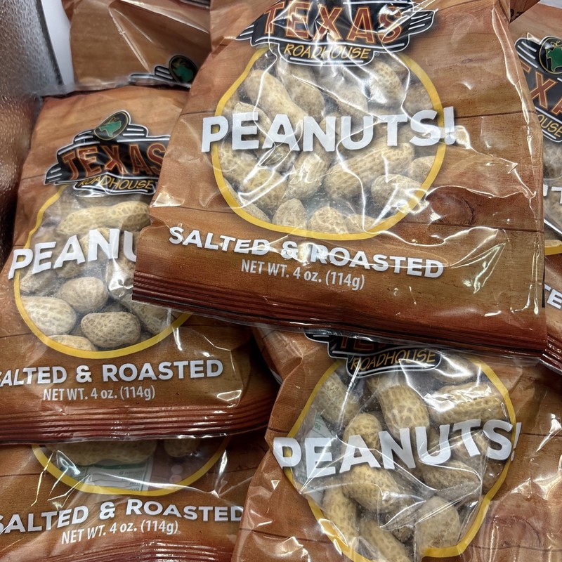 11 Sealed Bags Of Texas Roadhouse Salted & Roasted Peanuts Net WT 4.0 Oz (114g) gallery