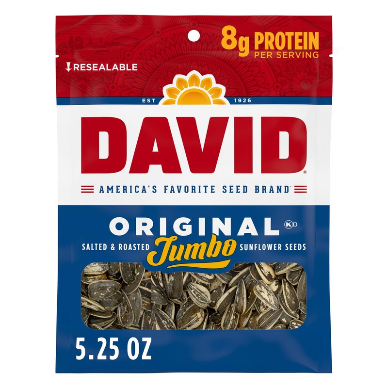 DAVID Jumbo Sunflower Seeds, Original Flavor, Easter 5.25 Ounce (Pack of 1)