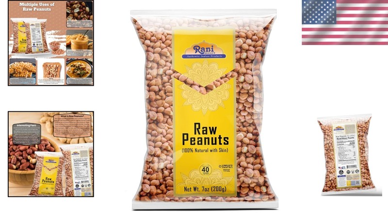Rani All Natural 7oz Raw Peanuts - Great for Cooking, , & Kosher Certified gallery