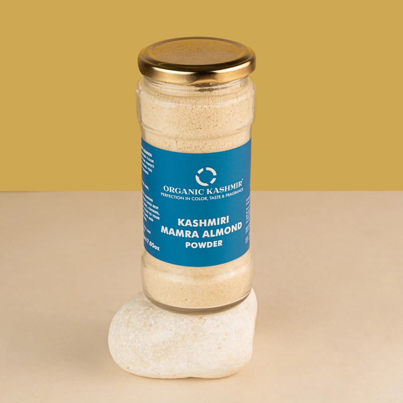 Organic Kashmir Mamra Badam Powder Almond Powder Kashmiri Mamra Badam 200 gram gallery
