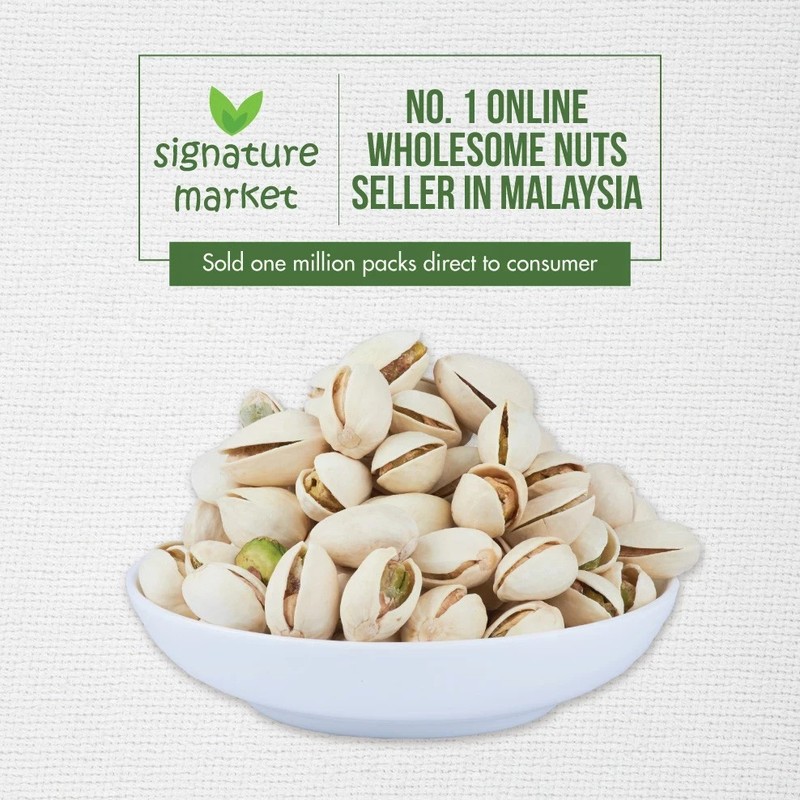 Signature Market Roasted Salted Pistachio in Shell (Bulk Pack)(400g) gallery