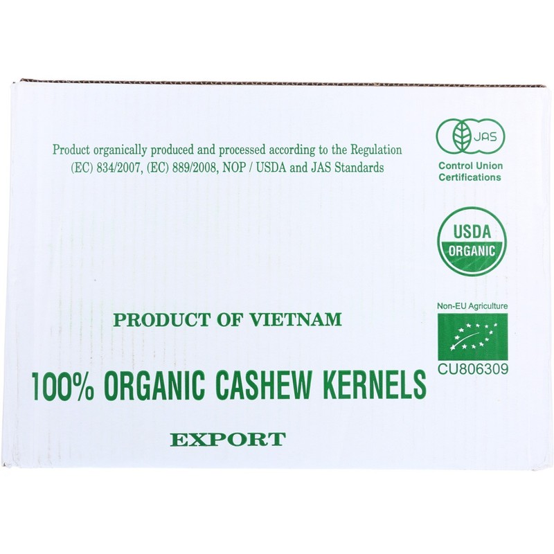 Nuts 25 Lb Bulk Organic Cashew Kernels Whole Raw Cashews 1 Pack